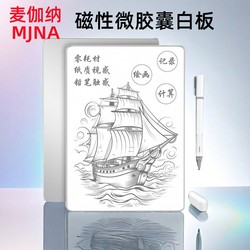 Megan's Paperless, Environmentally Friendly Magnetic Aluminum Alloy Whiteboard, High-Tech Microcapsule Handwriting Board, Partially Erasable, for Children's Home Use, Teaching, Office, Meetings, Training, Sketching, White Writing Board