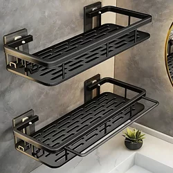 Bathroom Storage Rack, No-Drill Bathroom Shelf, Toilet Shower Room Washbasin Wall-Mounted Storage Rack