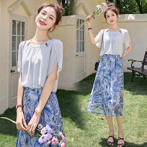 
Women's Clothing/Ladies' Boutique Dresses 2025 Summer Short Sleeve New Polyester 100%