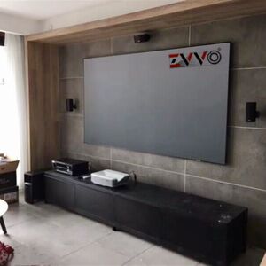 
Extremely fast ZVVO 100 120-inch projection screen black grid anti-light screen narrow frame screen projector