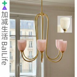 French-Style Pink Glass Living Room Main Light, Iron Art American-Style Vintage Light Luxury Dining Room Chandelier, Bedroom Room Lighting Fixtures