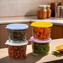 Pickles Sealed Jar Glass Preservation Box Food-Grade Storage Box Refrigerator Preservation Jar Small Vegetable Pickle Jar Portioning Box
