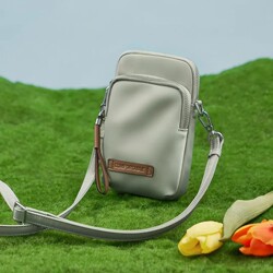 Leif Mini Phone Bag for Women 2026 New Versatile Nylon Canvas Crossbody Coin Purse Lightweight and Exquisite Gym Bag