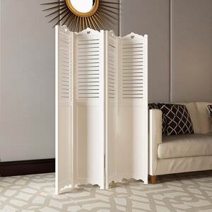 
Wind partition folding screen simple screen folding pastoral fashion living room anti-KTN water can be white bedroom moving