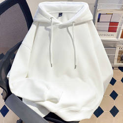 Nasa Hong Kong Style New Solid Color Hooded Sweatshirt for Men and Women, Pullover for Autumn and Winter, Casual Korean Style Trendy Fleece Hoodie