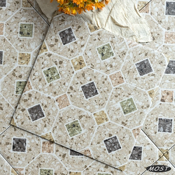 Medieval Style Retro Terrazzo Diamond Pattern Tiles for Bathroom, Villa, Balcony, Homestay, and Cafe