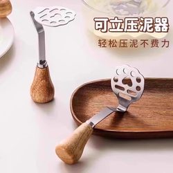 Little Bear Potato Masher Baby Infant Food Supplement Tool Spoon Masher Press Food Grade Stainless Steel Crusher