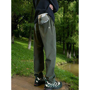 
Army Green American Soft Shell Jacket Pants Men's Summer Waterproof and Windproof Work Pants Slim Fit Outdoor Sports Hiking Pants