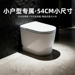 Huida Small-Sized Smart Toilet with Soft Flush, Automatic Flushing during Power Outage, Fully Automatic Toilet with Water Tank and Foam Shield Zs55