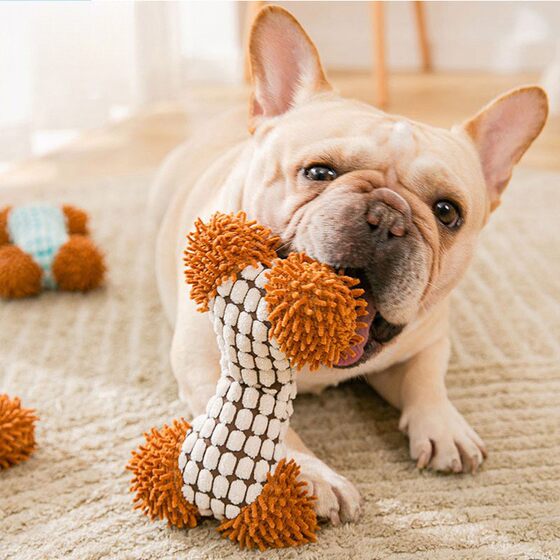 
Pineapple Velvet Bone Sound Toy Dog Toy Teeth Resistant Plush Rag Doll Puppy Kitten Pet Supplies