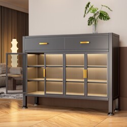 Household Steel Shoe Cabinet with Integrated Drawers, Wall-Mounted Shoe Rack for Entryway, Hallway, and High-Heeled Shoe Rack