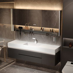 Nanjiang Slate Seamless Ceramic Integrated Basin Bathroom Cabinet Combination Washbasin Bathroom Toilet Washbasin