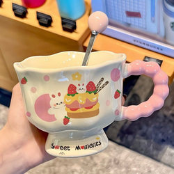 ins Cute Water Cup, High-Quality Cartoon Cup, Birthday Gift for Girls, Mug, Couple Cup, Souvenir