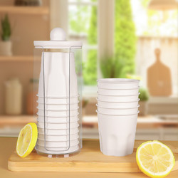 Rice husk disposable thickened degradable cup