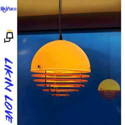 2025 New Dining Table Balcony Foyer Sunset Atmosphere Chandelier Vintage Cream Style Bedroom Bedside Lamp