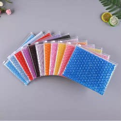 Pvc Bubble Zipper Bag, Cosmetic Shock-Proof Bubble Film Slide Buckle Express Self-Sealing Packaging Bag