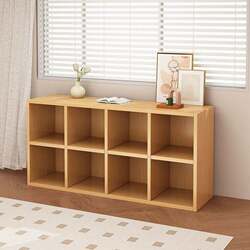 Free combination lattice cabinet bookcase kindergarten schoolbag cabinet home bedroom bay window cabinet cabinet floor-standing student bookshelf