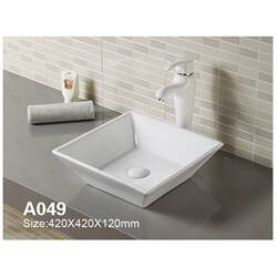 Home Bathroom Countertop Basin, Square Washbasin, Artistic Basin, Washing Machine Companion Basin, Tabletop Basin