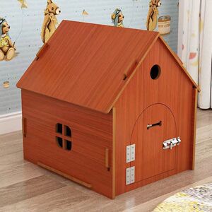 
Solid wood pet nest small and medium-sized dog house wooden cat nest house cat house toy villa nest customization