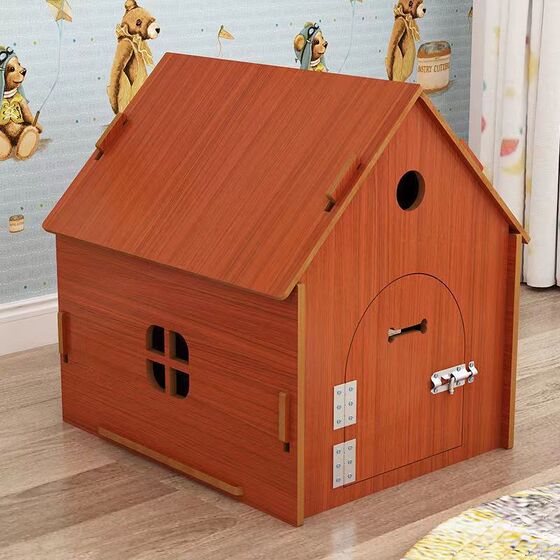 
Solid wood pet nest small and medium-sized dog house wooden cat nest house cat house toy villa nest customization