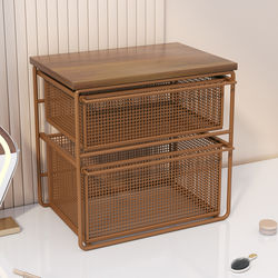 Light Luxury Cosmetics Storage Box, High-End Dust-Proof Dressing Table Lipstick Drawer-Style Organizer, Skin Care Product Box