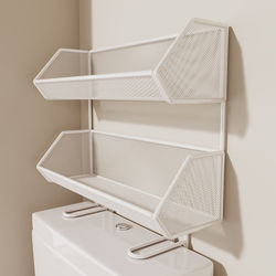 Toilet Bathroom Overhead Storage Rack Bathroom Storage Cabinet Bathroom Toilet Toilet Paper Multifunctional Bathroom Shelf