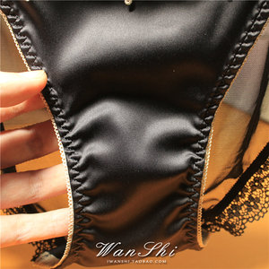 
[Don’t worry about getting good products] Sexy lace panties, lace edge, low waist, sexy shiny women’s European and American briefs