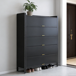 Shoe Cabinet 2026 New Model Multi-Layer Household Shoe Storage Cabinet for Entryway, Iron Dust-Proof Large Capacity Shoe Rack