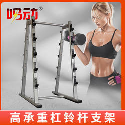 Commercial Fitness Barbell Rack Takes up Little Space, Storage Rack for Straight and Curved Barbells, Fixed Barbell Rack, Placement Rack, Storage Rack