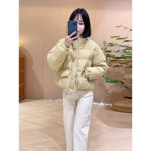
Short down jacket for small women in winter thickened loose bread warm stand-up collar duck down jacket hot style versatile