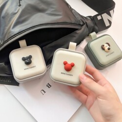 Mini Medicine Box, Portable Medicine Dispensing Box, Cute One-Day Medicine Box, Cartoon-Style Carry-On Health Care Product
