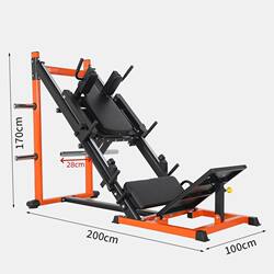 Dual-Function Leg Press Machine with 45-Degree Incline for Leg Strength Training, Commercial Fitness Equipment, Hack Squat Home Gym Equipment