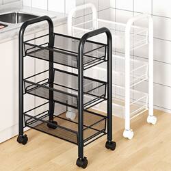 Storage Rack for Kitchen Home Use, Multi-Layer Floor-Standing Storage Shelf, Small Trolley, Multifunctional Vegetable Basket