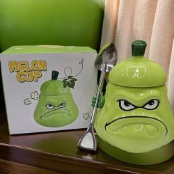 Creative and Quirky Gourd Cup Birthday Gift for Friends, Unusual and Unique Ceramic Mug with a Sense of Design