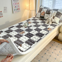 Student Dormitory Three-Piece Bed Sheet Set, Dormitory Mattress, Thickened Non-Slip Tatami Bed Soft Cushion, Milk Velvet Bed Protector