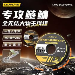 Completely knotless main line fishing line imported raw silk wear-resistant and sensitive silver carp and bighead carp main line fishing equipment line group