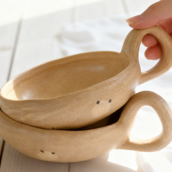 Rose Home Japanese Retro Salad Bowl Single-Handle Noodle Soup Bowl Japanese Coffee Cup Mug Dessert Fruit Plate