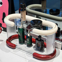 Cosmetics Storage Box, Dressing Table, Lipstick, Skin Care Products, Perfume Storage Rack, Entryway Tabletop, Double-Layer Organizing Box