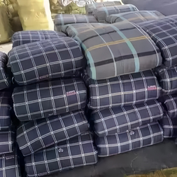 Labor Protection Bedding, Dormitory Single and Double Cotton Quilts, Complete Set, Non-Removable and Non-Washable