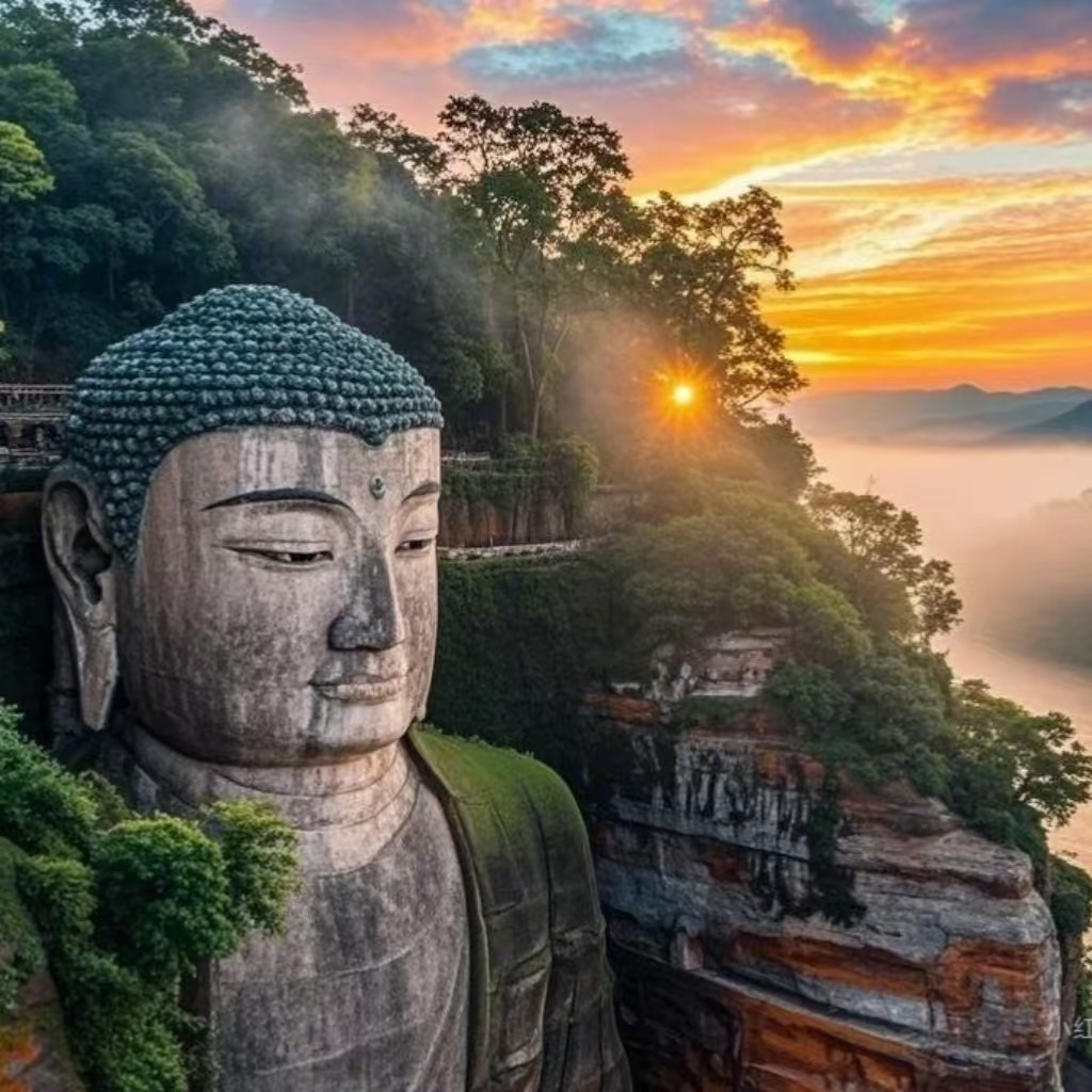 乐山大佛+黄龙溪一日游&2-6人私家团&含门票&登山游船二选一&纯玩