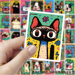 【Large Illustrations Officially Licensed】206 Painted Cat and Dog Stickers Cute Cartoon Animals Children Girls Self-Adhesive Journal Material Decoration Phone Case Luggage Tag Waterproof Stickers