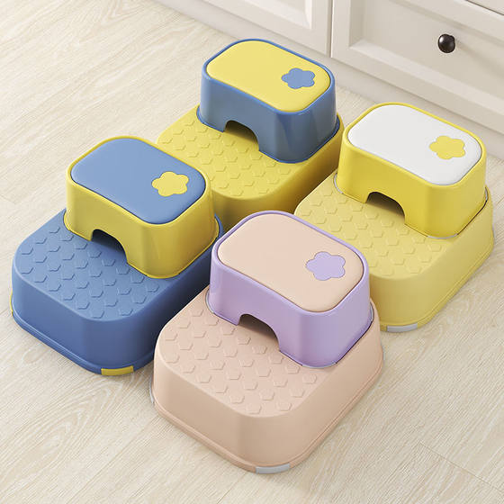 
Nursing foot stool bathroom small household baby three-chair step stool double-layer children's step stool foot stool