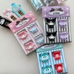 Sanrio Cute Little Hair Clip, High-Value Cartoon Children's Three-Dimensional Mini Clip, Sweet Girl Hair Accessory, Bangs Clip