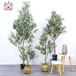 Simulation tree Nordic style home floor-standing simulation plant potted fake tree indoor artificial landscape bonsai