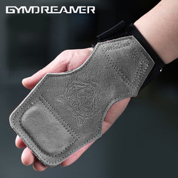 Tiger Head New Model Power Assist Leather Fitness Wrist Gloves Deadlift Men's Horizontal Bar Palm Protector Pull-Up Assist Band