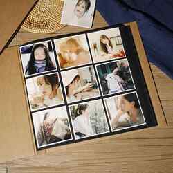 Polaroid Photo Album, Kraft Paper Square Photo Album, 6-Grid, 9-Grid Collection Album, Growth Record Book, Small Card Storage Album