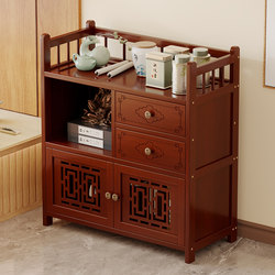 Tea Cabinet, Non-Solid Wood Tea Table, Side Table, Small Cabinet, Storage Cabinet, Sofa Side Cabinet, Storage Rack, Small Coffee Table for Living Room