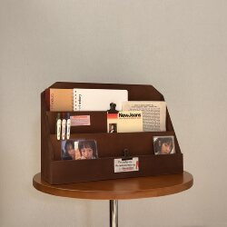 Korean and Japanese Style Ins Handmade Wooden Desktop Bookshelf, Journal, Diary, Note Storage Rack, Display Rack