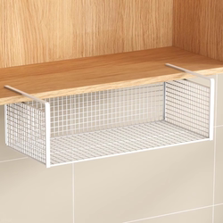 Multifunctional Hanging Storage Rack under Kitchen Cabinets, No-Drill Hanging Cabinet Door Storage Shelf, Hanging Storage Solution