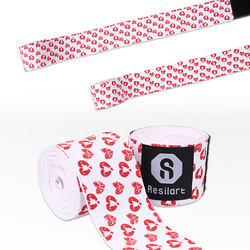 Resilart Valentine's Day Series Hand Wraps Boxing Bandages Muay Thai Fighting Wrist Guards Anti-Odor 3.45m